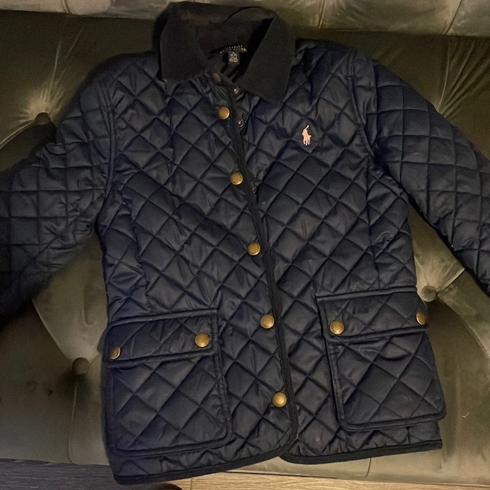 Navy Blue Lightly Worn Ralph Lauren Barn Jacket